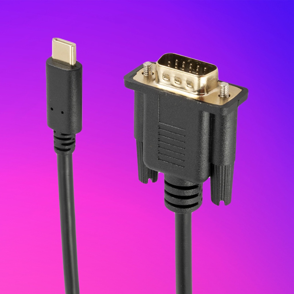 Dây cáp chuyển đổi cổng USB 3.1 Type-C sang VGA 1080P cho màn hình máy tính