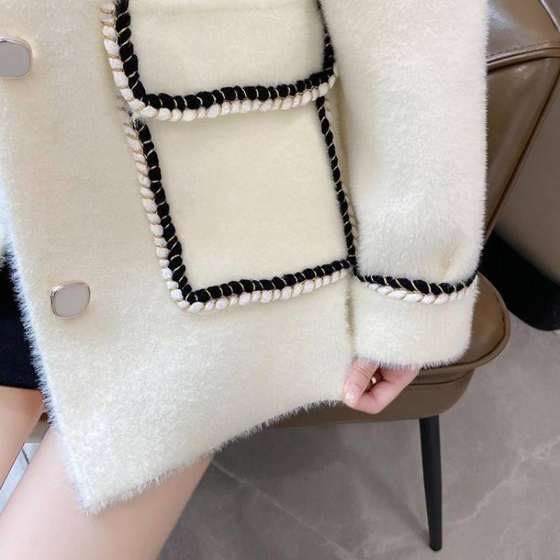 Áo khoác lông tay bo 4 cúc vuông hàng Quảng Châu thời trang KL07 - GUEM Clothes