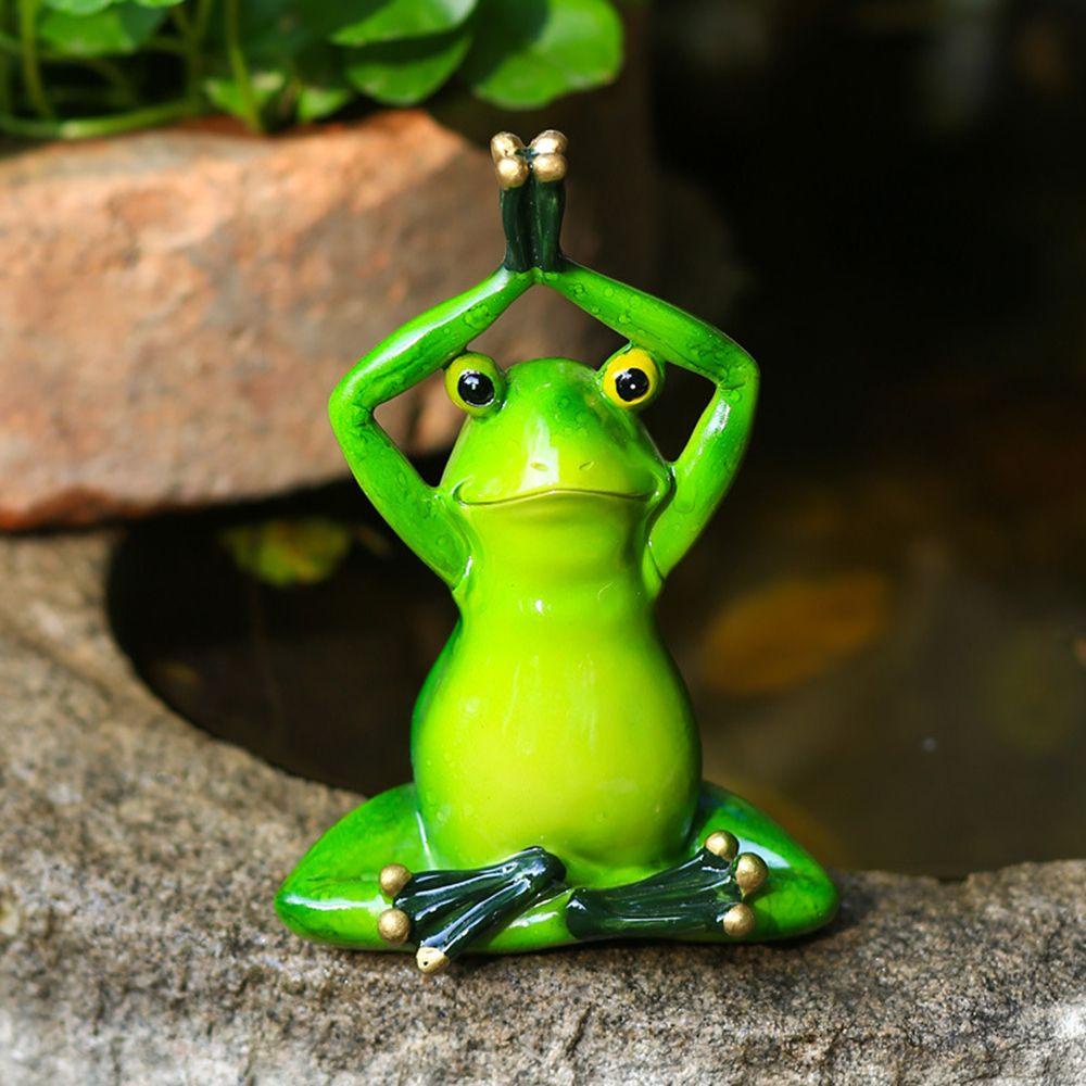 Mô Hình Chú Ếch Tập Yoga Trang Trí Trong Nhà Và Ngoài Trời