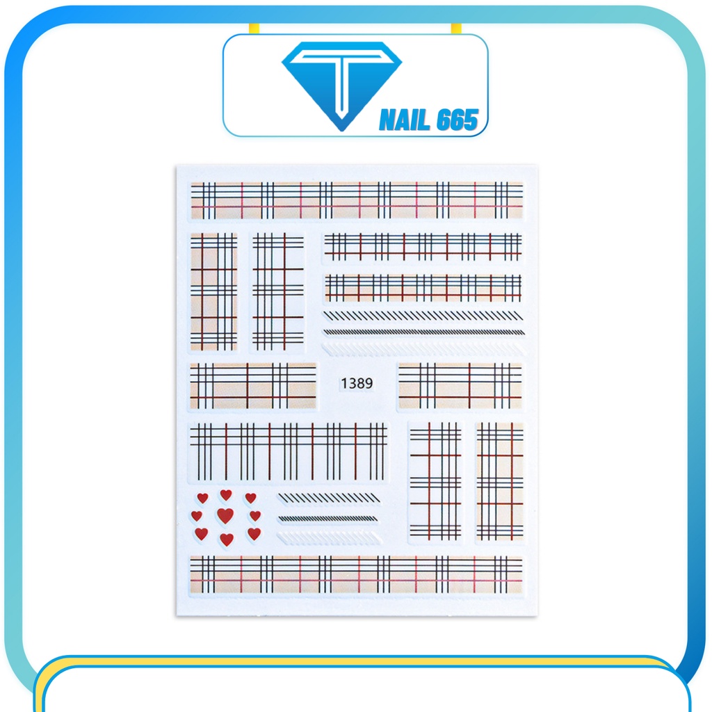 Sticker dán móng tay , Các mẫu sticker trang trí móng nail