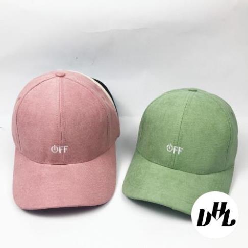 Mũ lưỡi trai ❤️ Nón kết thêu hình chữ OFF chất nỉ nhung cao cấp form unisex nam nữ