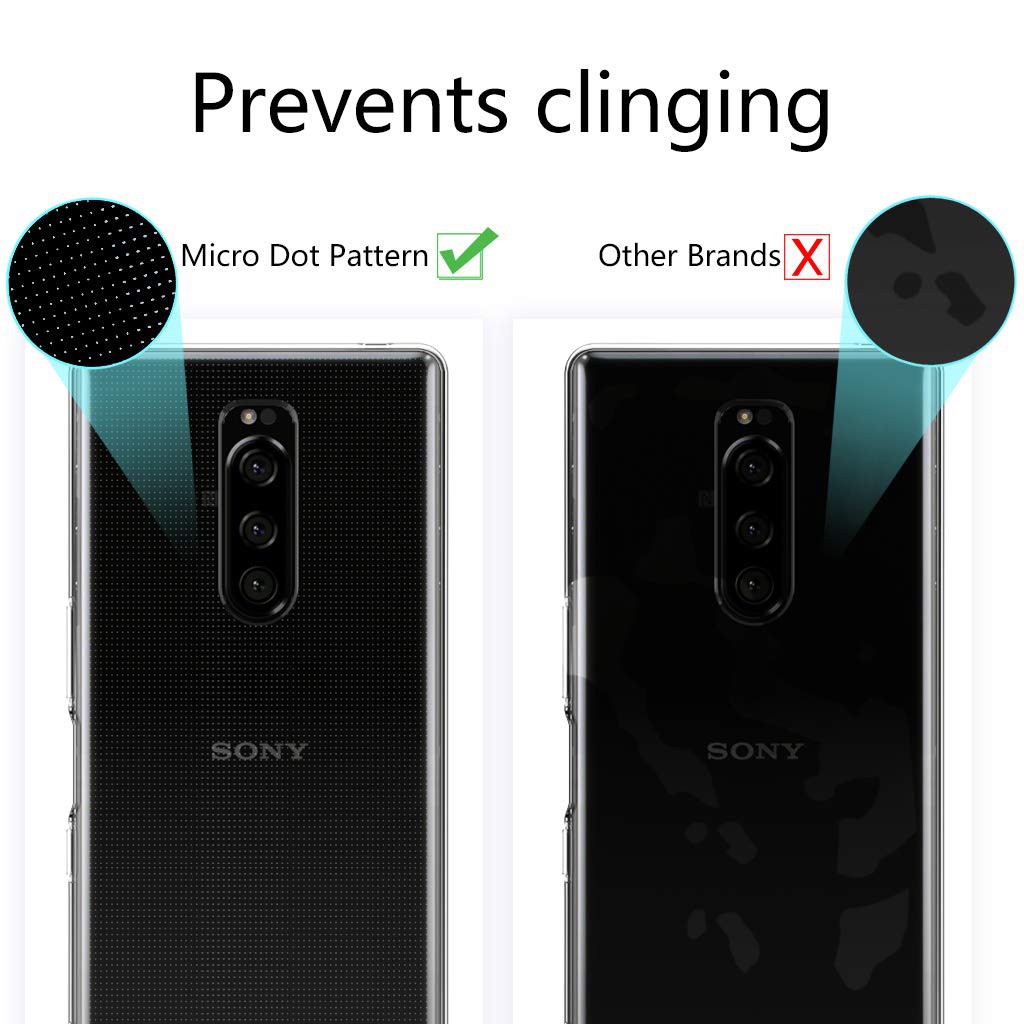 Ốp lưng trong suốt siêu mỏng chống sốc chống trầy bảo vệ cho điện thoại Sony Xperia 1