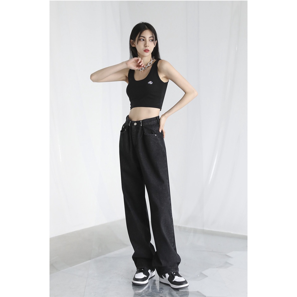 CHÍNH HÃNG QUẦN JEANS ỐNG RỘNG AVANDRESS EUNJI APINK