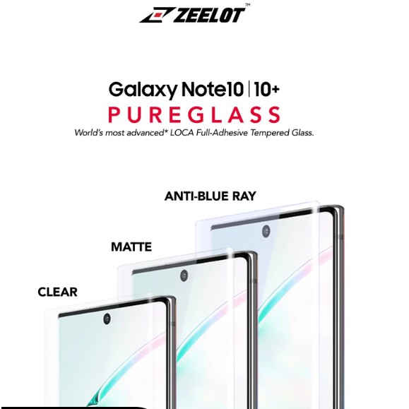 Kính cường lực Zeelot Samsung Note 10 Plus/Note 20 Ultra/Note 20 - Hàng Chính Hãng