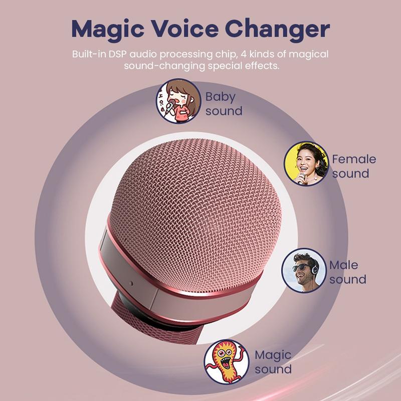 Micro Hát Karaoke kiêm loa Bluetooth Không Dây cho iOS Android