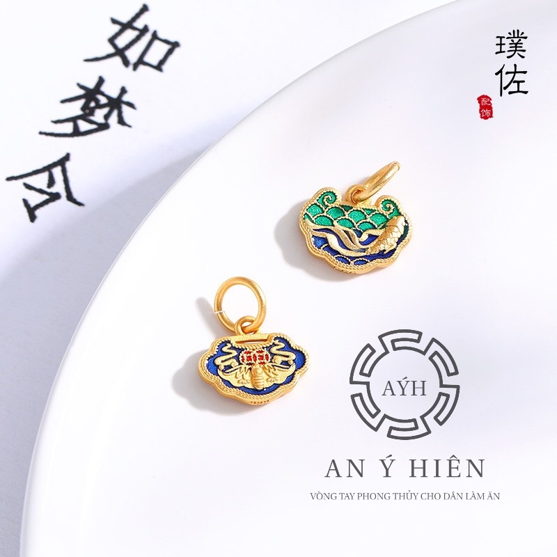 Charm Khóa Phượng hoàng xanh #C198 ( An Ý Hiên)