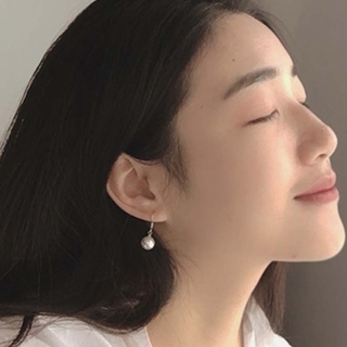 Đôi khuyên tai 8M gắn ngọc trai giả thời trang xinh xắn cho nữ