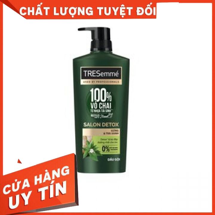 Dầu Gội Tresemme Salon Detox 900-trà xanh và gừng khôi phục lại mái tóc chắc khỏe đẹp chuẩn Sàn diễn.