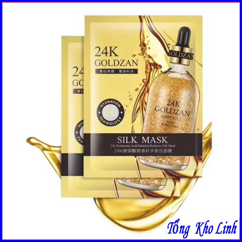 COMBO Mặt nạ lụa 24k Goldzan Silk Mask chính hãng