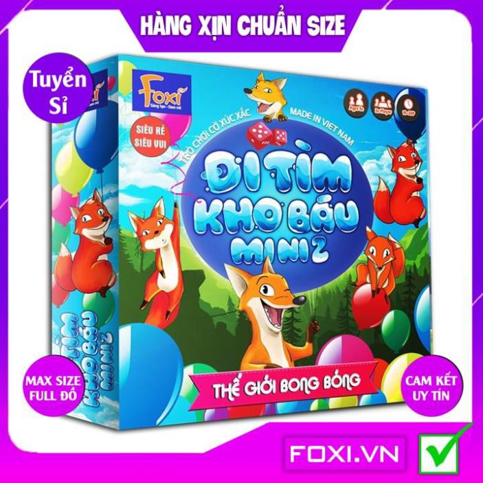 Boardgame-Đi tìm kho báu mini Foxi-Đồ chơi trẻ em thông minh sáng tạo-phát triển IQ cao-Rèn khả năng tư duy nhạy bén