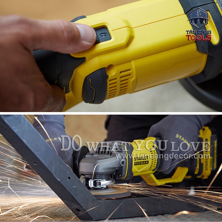Máy Mài Góc 100 mm Dùng Pin 20V Stanley FatMax SCG400M2K