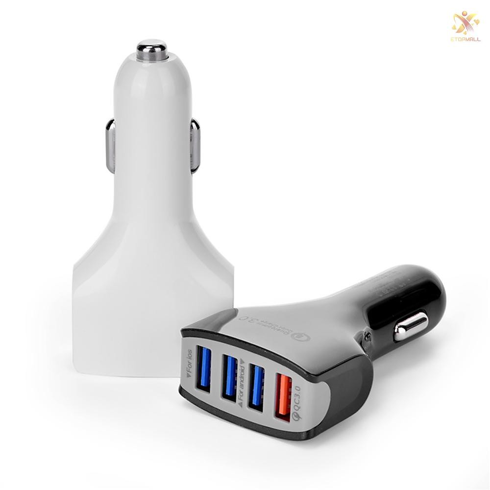 Cốc Sạc Nhanh 4 Cổng Usb Tiện Dụng Cho Xe Hơi