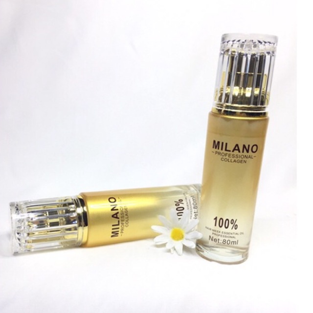 Tinh dầu dưỡng tóc Milano Collagen Hair Meek Essential Oil phục hồi hư tổn tóc 80ml