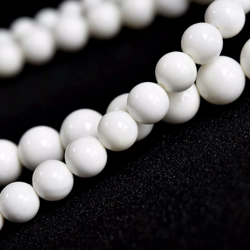 Chuỗi hạt đá 4-12mm tùy chọn 15.5" dành cho làm trang sức thời trang