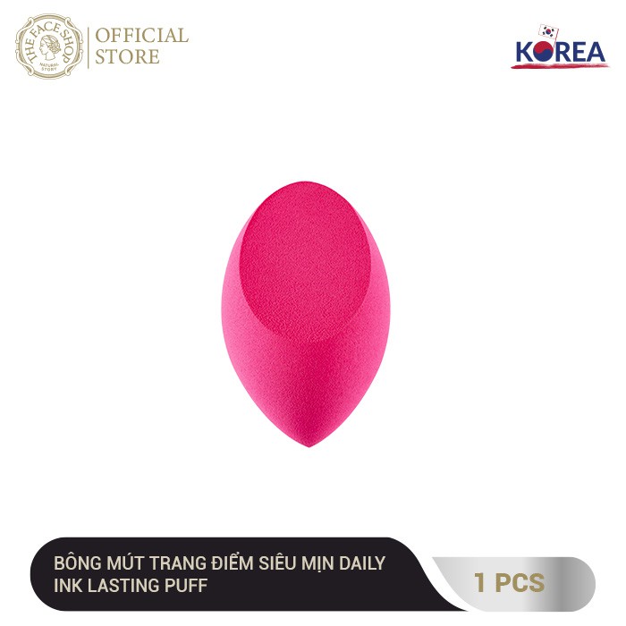 Bộ Trang Điểm Đa Năng TheFaceShop (Kem Nền Inklasting 8ml+8g, Bông Mút,Son Flat Velvet1.4G)