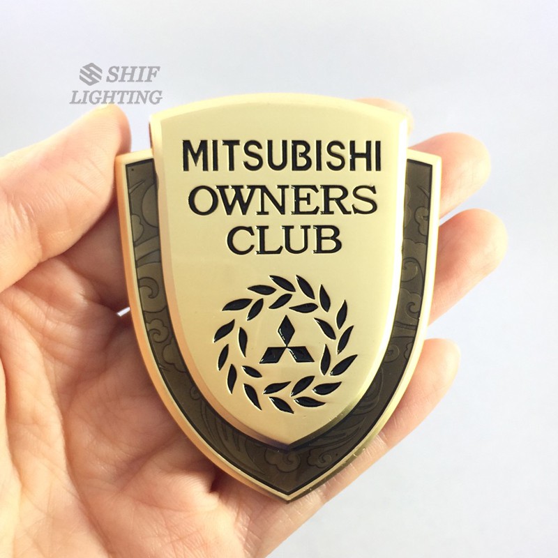 Miếng dán logo xe hơi Mitsubishi owners