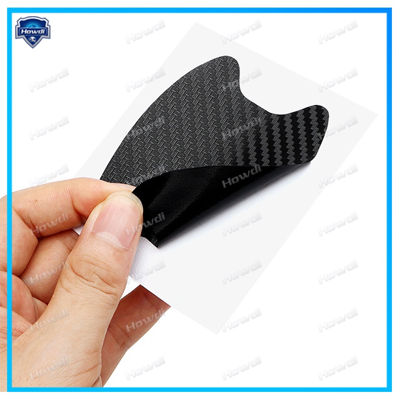 Sticker Sợi carbon 3D Dán Tay Nắm Cửa Xe Hơi Chống Trầy Xước
