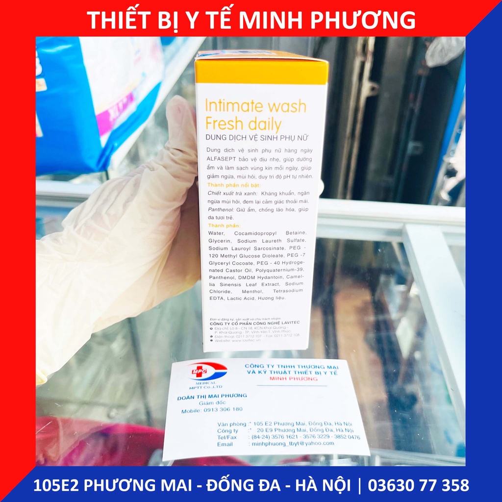 Dung dịch vệ sinh phụ nữ ALFASEPT Fresh daily