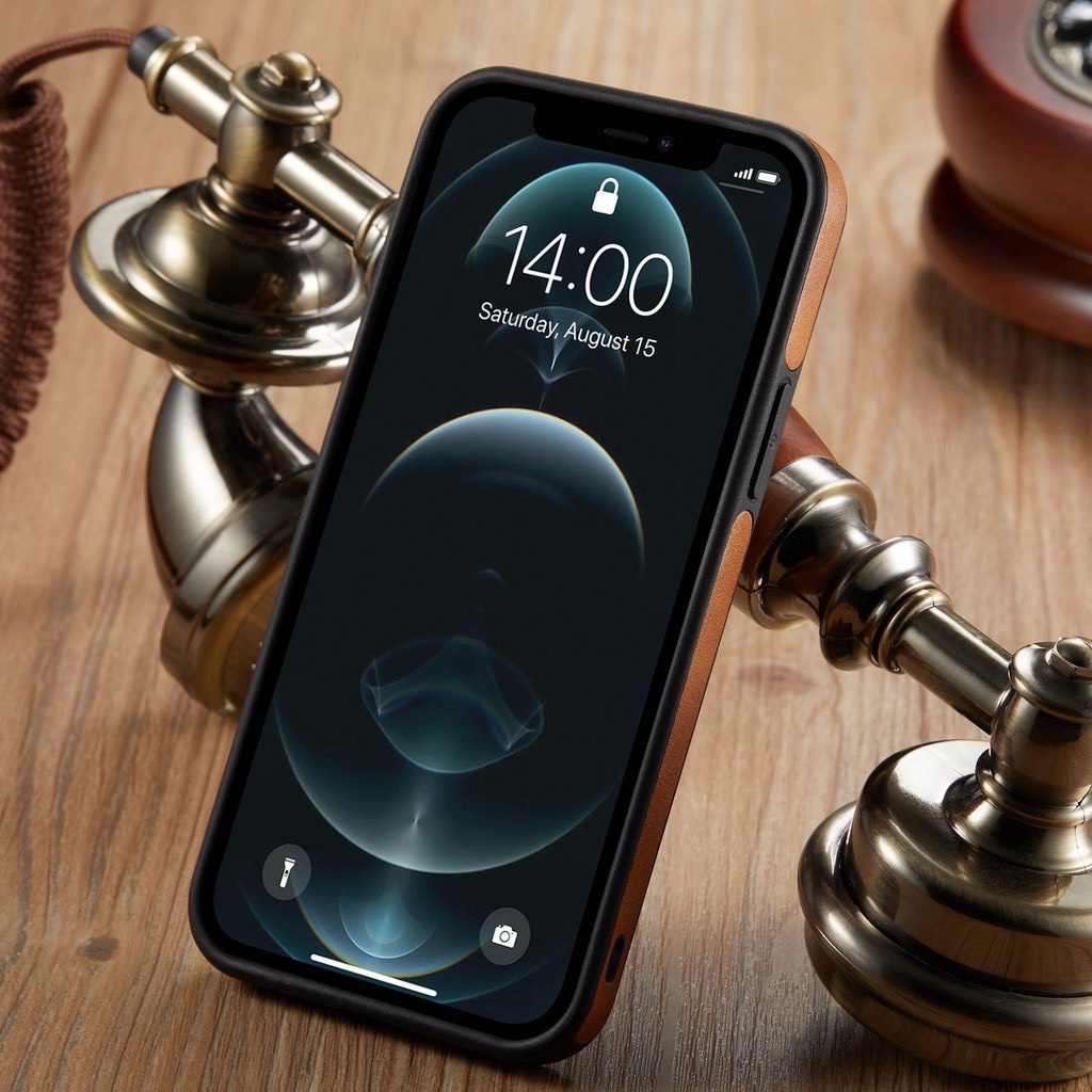 Ốp lưng da iphone 12, 12pro, 12 pro max, 13, 13 pro, 13 promax cao cấp