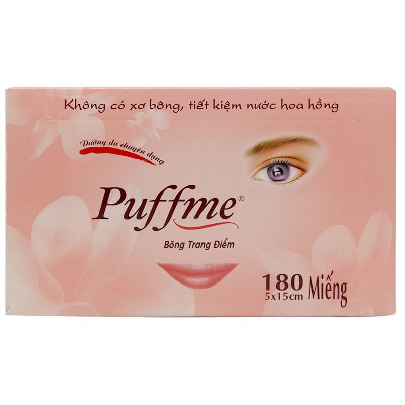 COMBO 2 hộp Bông tẩy trang PUFFME 180 miếng /hộp