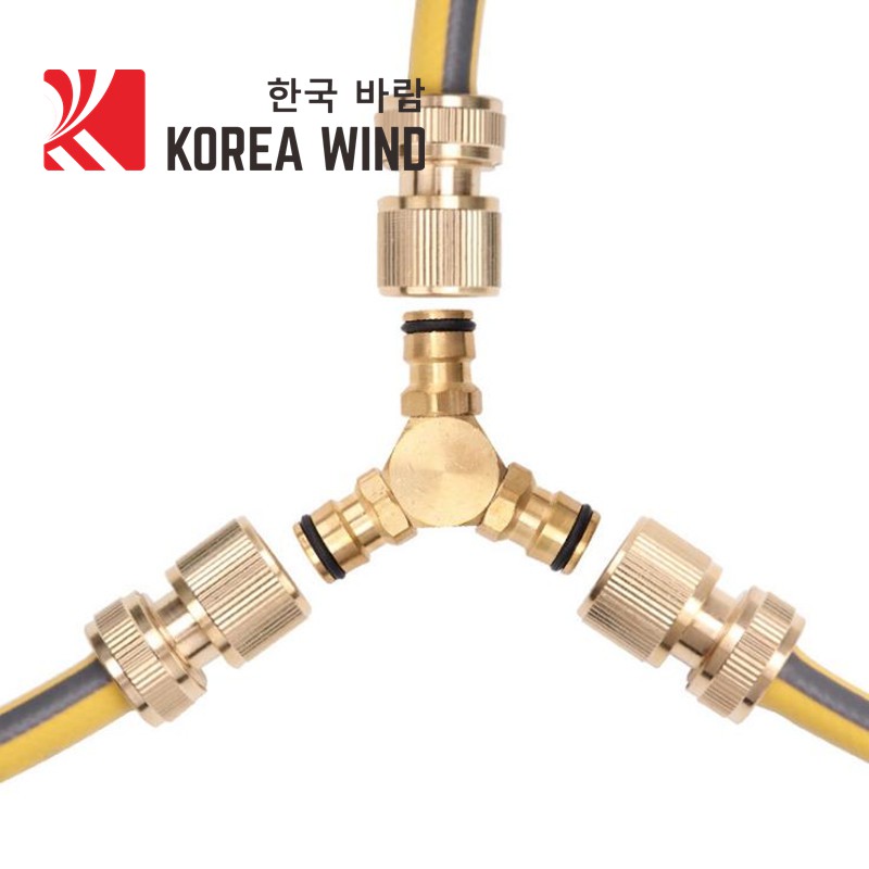 Đầu nối ống nước chữ Y bằng đồng,Đầu nối chia nước 3 đầu ra bằng đồng