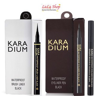 Bút kẻ mắt nước ⚜️FREESHIP⚜️ Bút Dạ Kẻ Mắt Nước Karadium Waterproof Brush Liner Black