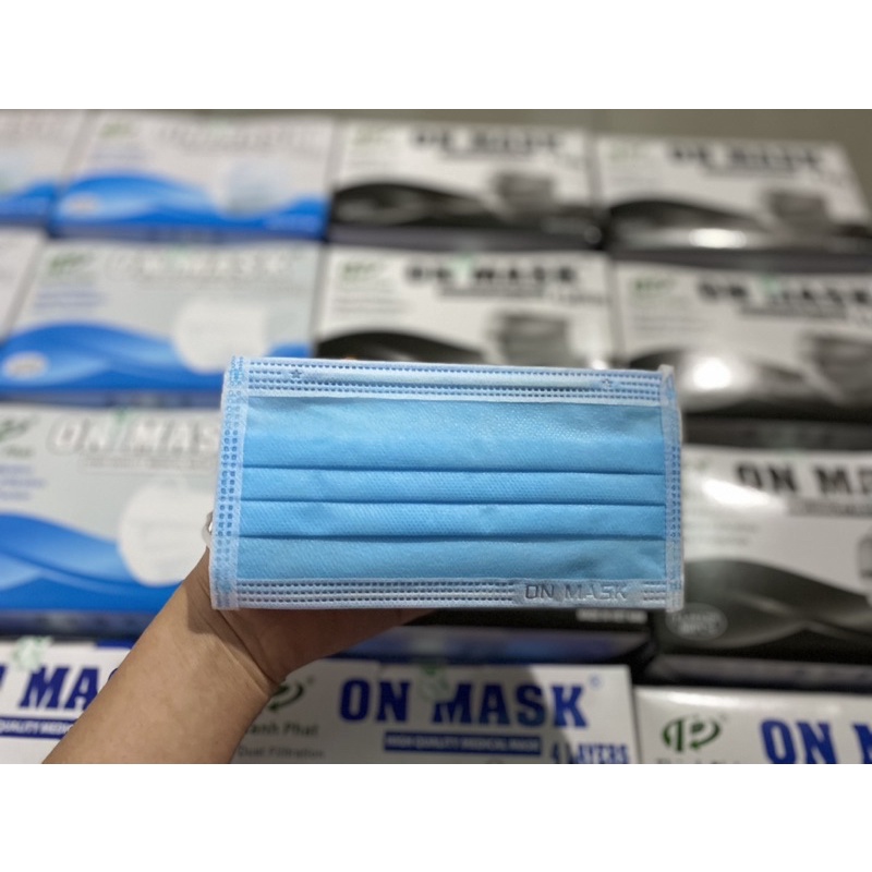 Khẩu trang y tế ON MASK 4 lớp kháng khuẩn chính hãng hộp 50c | BigBuy360 - bigbuy360.vn
