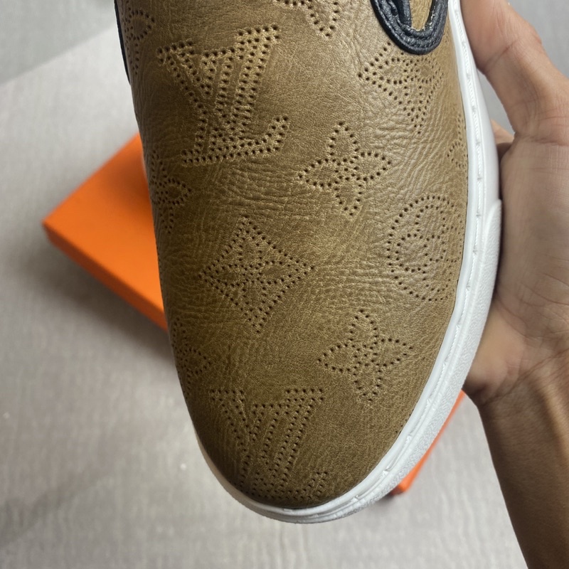 FULLBOX Slipon - Giày Lười Nam lv da bò đế cao su