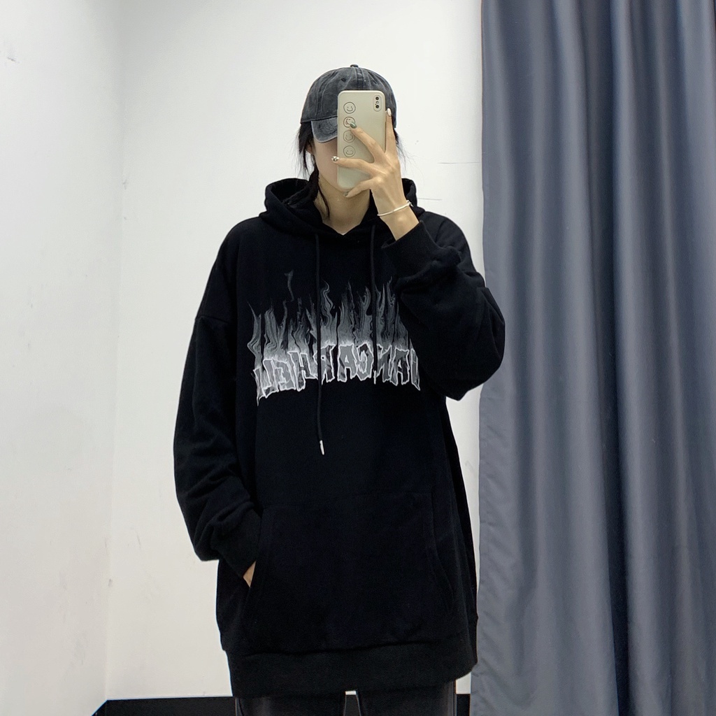 Áo hoodie nỉ bông unisex form rộng VANDERHELL