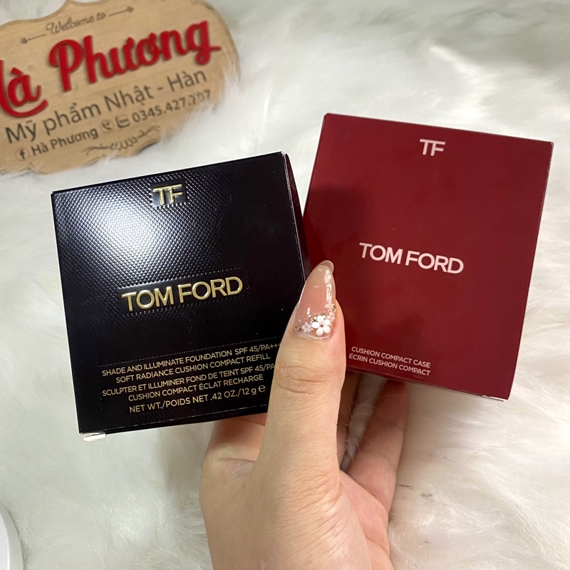 Phấn nước Tom Ford vỏ đỏ bản LIMITED Tặng lõi phụ + 2 bông phấn