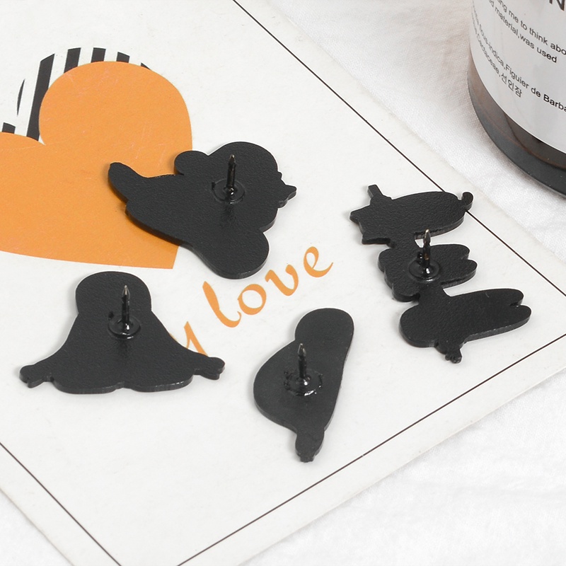 Ghim Cài Áo Kim Loại Hình Động Vật Hoạt Hình Dễ Thương