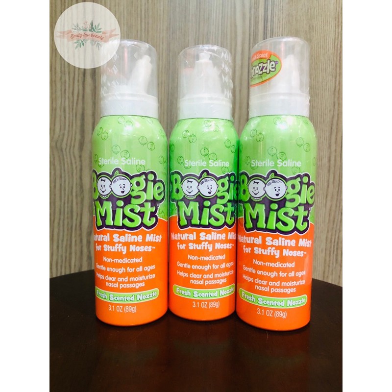 Xịt Boogie Mist giảm nghẹt mũi cho bé