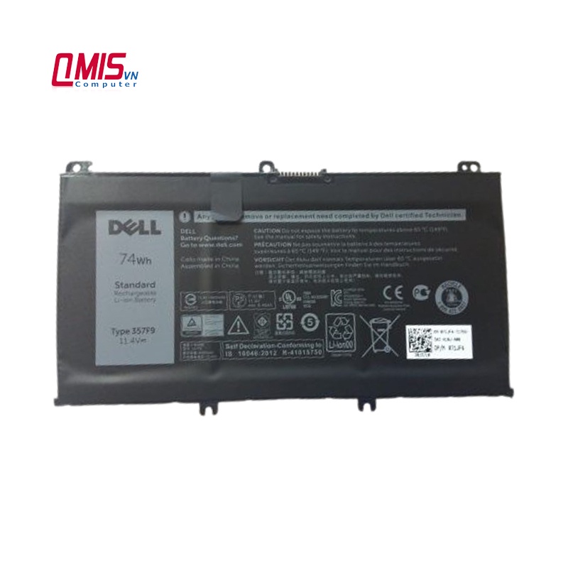 Pin laptop Dell Inspiron 15-5000 5576 5577, 15-7000 7557 7559 7566 7567 7759 - 7559 357F9 74WH (ZIN) - 6 CELL