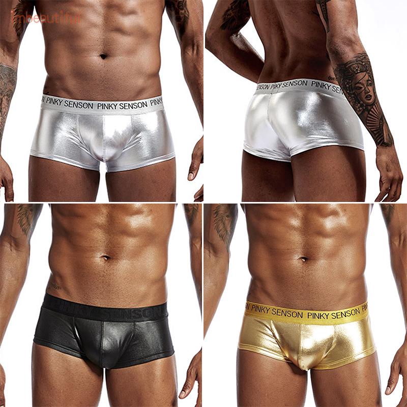 Quần Lót Boxer Giả Da Gợi Cảm Cho Nam