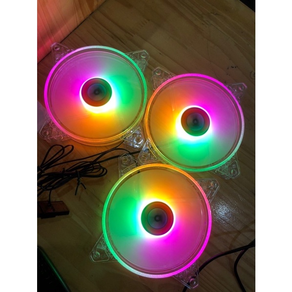 Fan Led RGB WM Star V12 - Fan Led 33 Bóng - Cắm thẳng trực tiếp không cần bộ điều khiển, hình ảnh lung linh, huyền ảo.