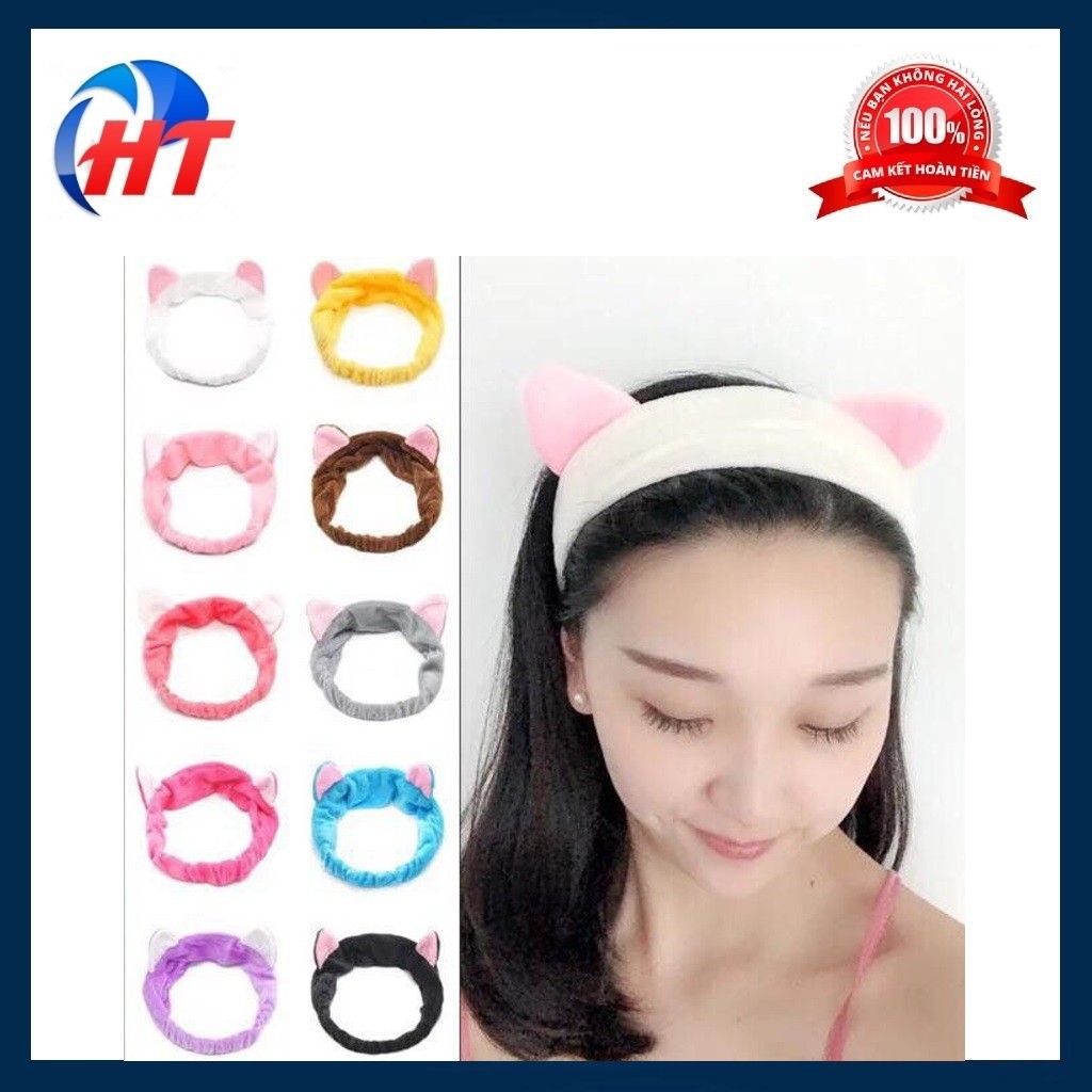 Băng đô Turban Hình Tai mèo siêu Hot  (Giao màu ngẫu nhiên)