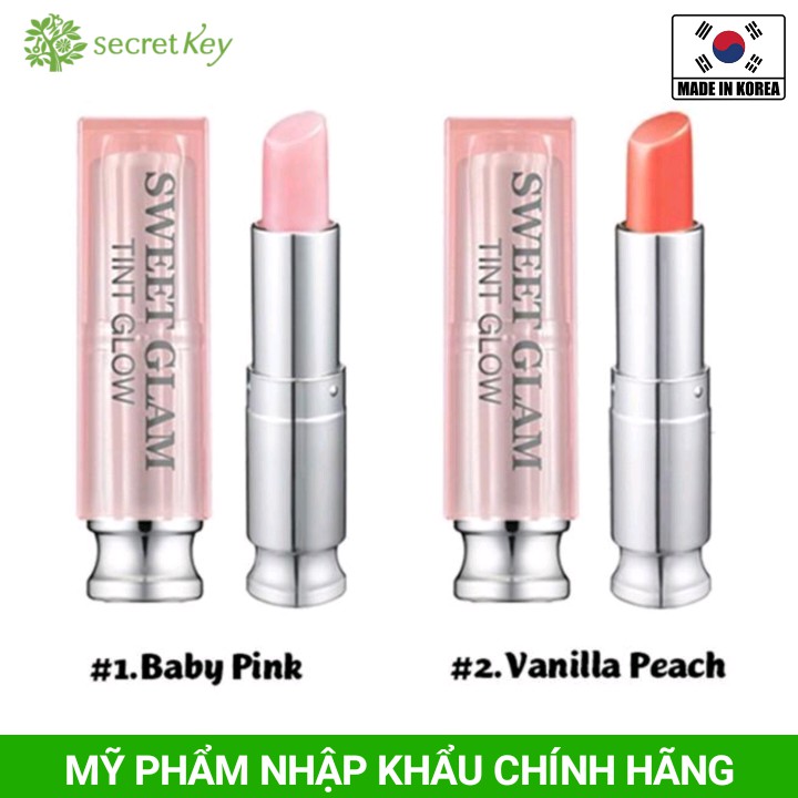 Son dưỡng môi có màu Secret Key Sweet Glam Tint Glow Chính hãng