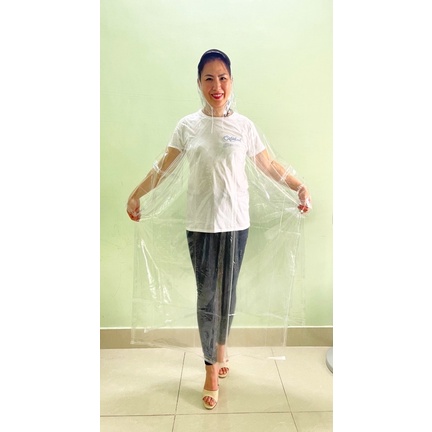 Áo mưa trong suốt siêu bền