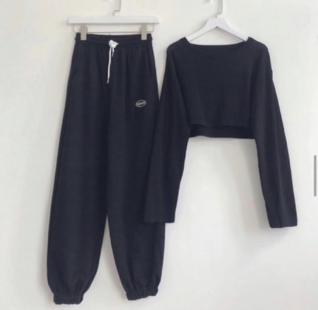 Quần JOGGER In SPUN [FREESHIP] Quần Bo Ống 2 Màu Đen Trắng | BigBuy360 - bigbuy360.vn