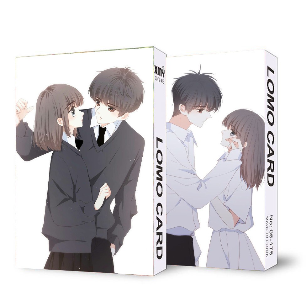 ( không kèm hộp ) Ảnh lomo IN HÌNH CON TIM RUNG ĐỘNG 30 tấm anime chibi