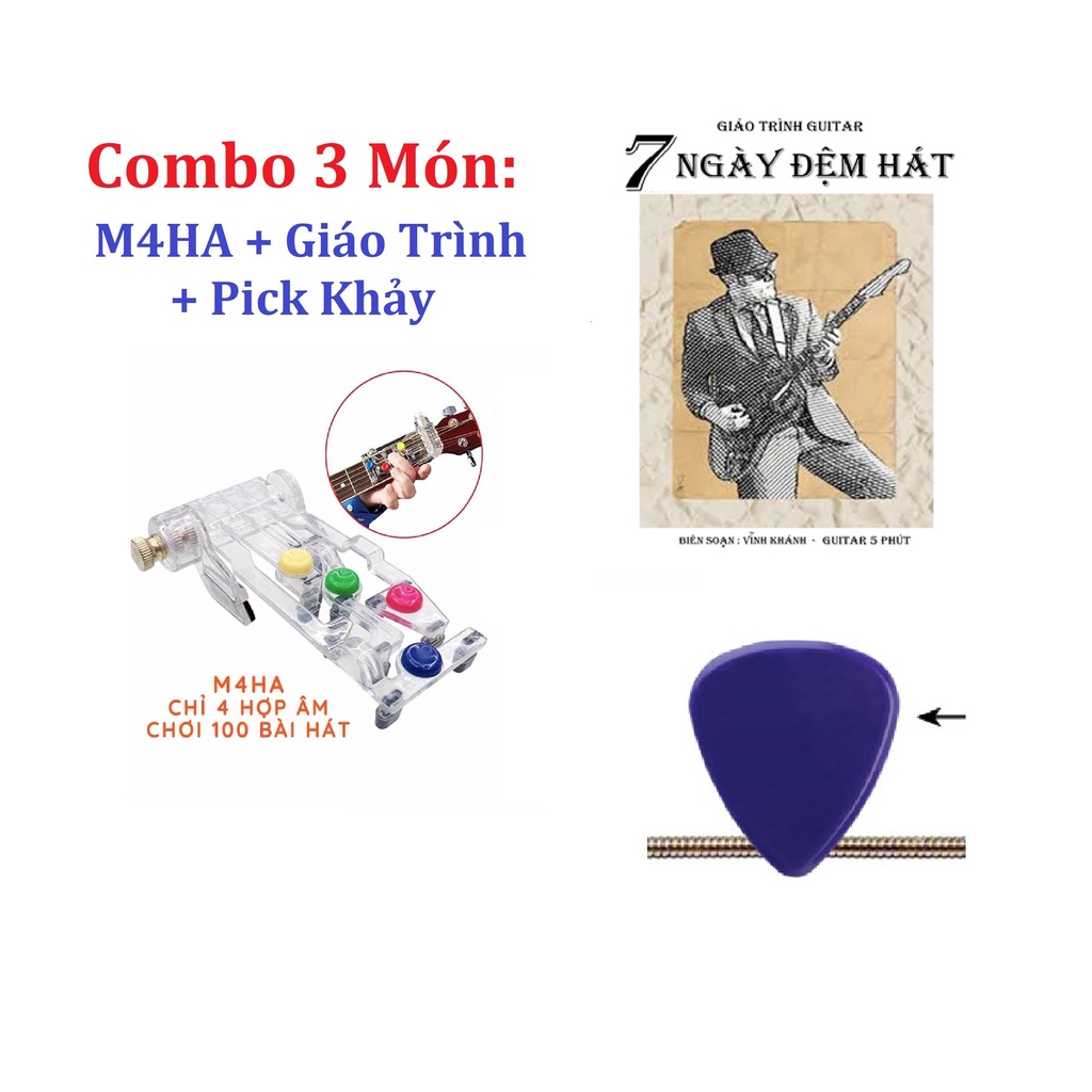 MÁY BẤM HỢP ÂM GUITAR ACOUSTIC - M4HA - Chuyển 4 Hợp Âm Guitar Chơi Cả Trăm Bài - luyện tập chuyển hợp âm guitar