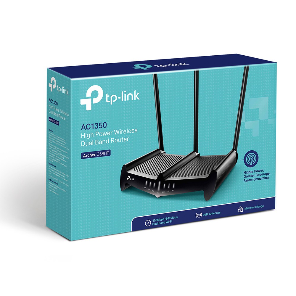 Bộ Phát Wifi TP-Link Archer C58HP Chuẩn AC 1350Mbps Xuyên Tường Độ Lợi Cao