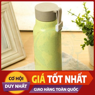 [XẢ KHO_FREESHIP] BGN02-Bình giữ nhiệt nhựa LÚA MẠCH lõi thủy tinh 350ml
