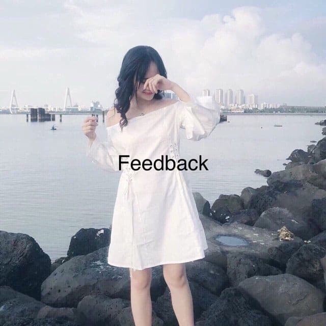 [ BEST SELLER VỀ LÀ HẾT] ĐẦM TRẮNG TRỄ VAI ĐAN EO | BigBuy360 - bigbuy360.vn