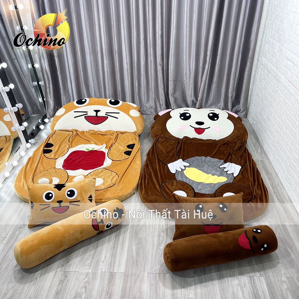 Giường HÌnh Thú Ngộ Nghĩnh cho bé Handmade cao cấp size 1m6-1m1 (Có sẵn)