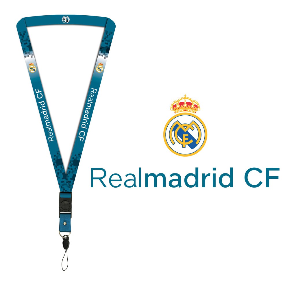 Dây Đeo Thẻ Id / Chìa Khóa / Điện Thoại Hình Logo Real Madrid