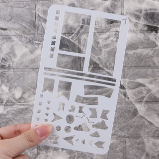 Bullet Journal Stencil Set Plastic Planner DIY Drawing Template Diary Craft