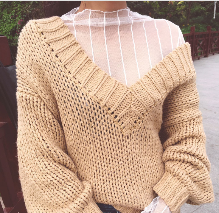 Áo Kiểu Tay Dài Phối Ren Lưới Xuyên Thấu Phong Cách Quyến Rũ