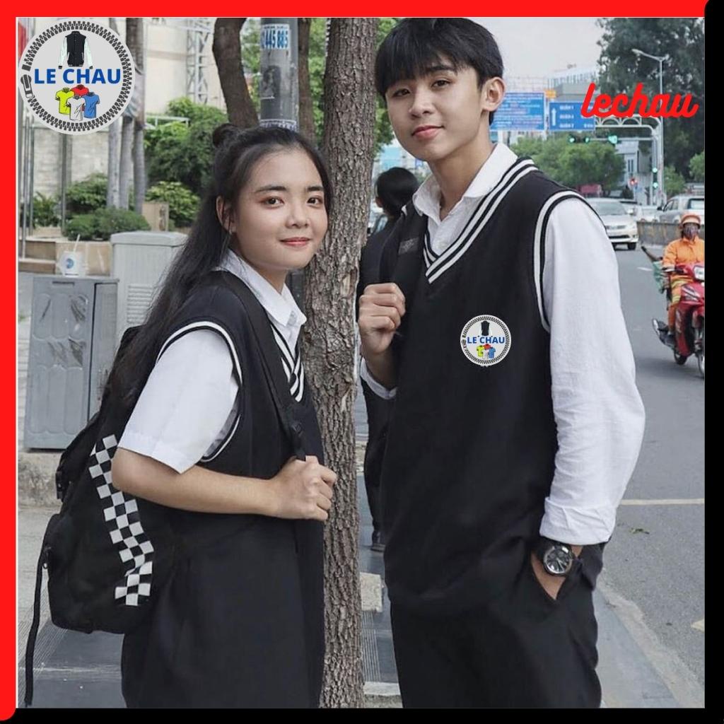 Áo gile unisex G001 LECHAU form rộng Gile Basic Tea nam nữ oversize phong cách ulzzang | BigBuy360 - bigbuy360.vn