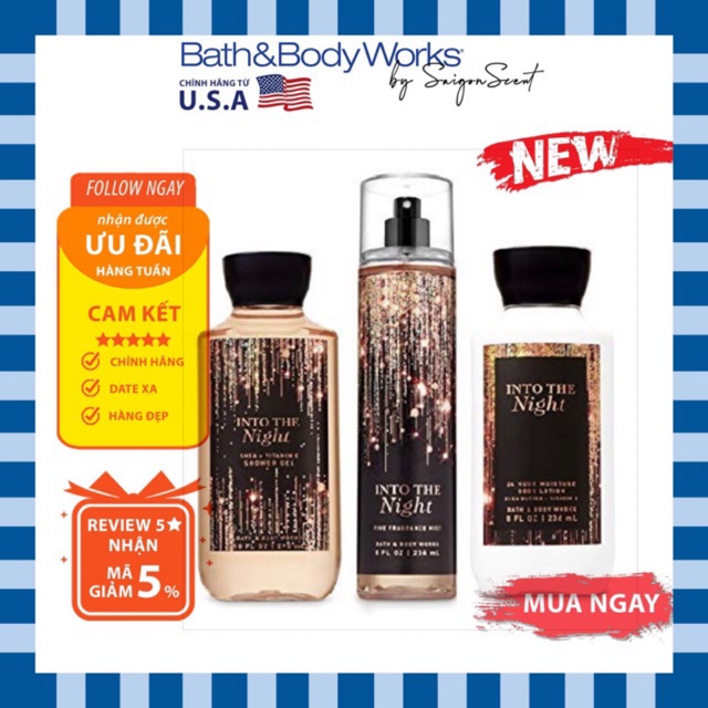 Dưỡng thể/ Xịt toàn thân Into The Night [Bathandbodyworks] | BigBuy360 - bigbuy360.vn